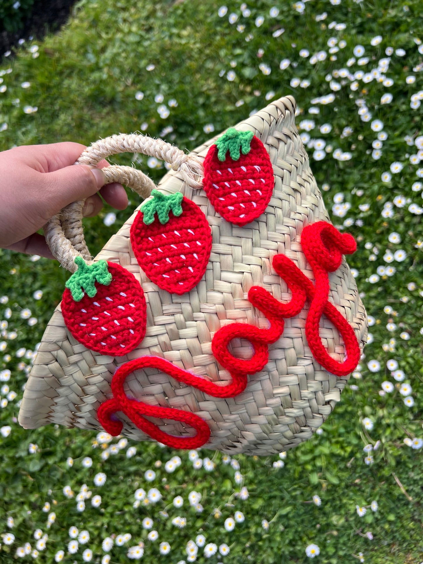 Petit panier personnalisé fraises